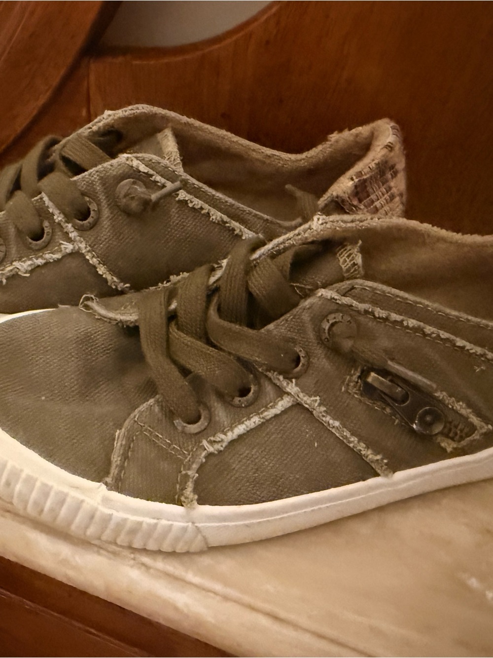 Blowfish Canvas Sneakers in Olive Green